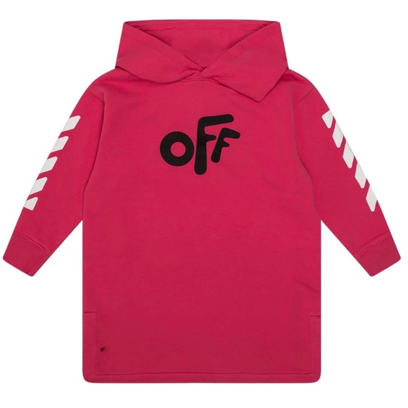 Off-White Kids Off Printed Hoodie Dress. Size 10. NWOT. - Picture 1 of 8